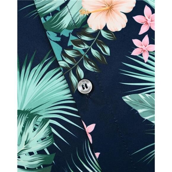 Hawaiian Shirt Beach Shirts Summer Button Down Short Sleeve Tropical for Men - Picture 5 of 6